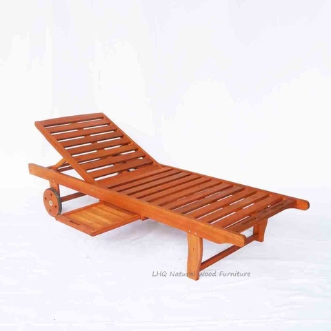 Ghế Hồ Bơi – Ghế Nằm Tắm Nắng Gỗ Tràm Tự Nhiên
