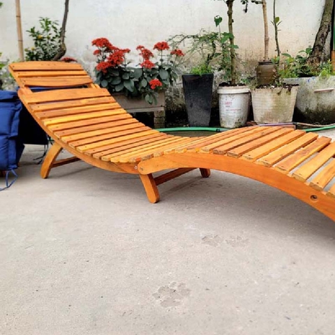 Ghế Tắm Nắng, Ghế Hồ Bơi Xếp Gọn, Có Nệm Êm Ái, Giá Rẻ