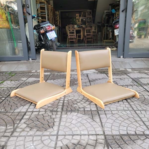 Ghế Ngồi Bệt Gấp Gọn Khung Gỗ Cao Su, Sản Phẩm Bán Chạy Tại LHQ