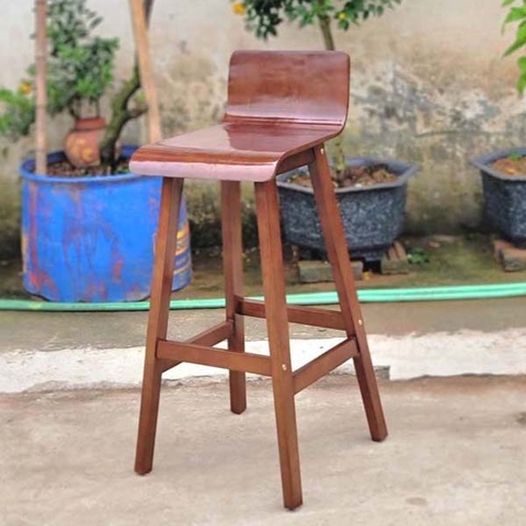 Ghế Quầy Bar Mặt Gỗ Thiết Kế Tháo Ráp