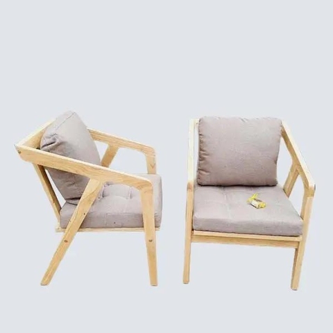 Ghế sofa đơn Nakata, Gỗ tự nhiên, Tháo lắp tiện lợi, Tiết kiệm vận chuyển, Giá rẻ
