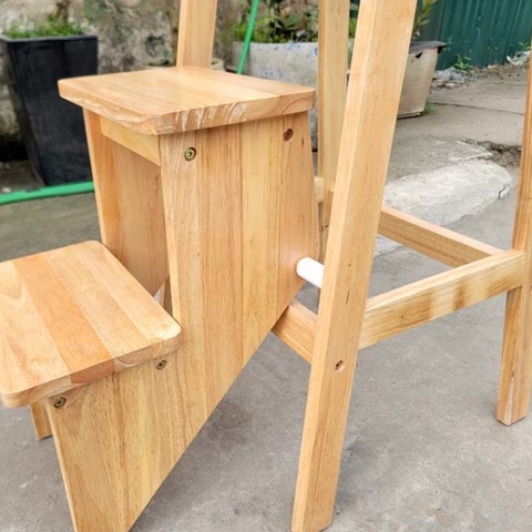 Ghế Thắp Hương, Gỗ Cao Su Tự Nhiên, 3 Bậc Xếp Gọn, Tháo Lắp Tiện Lợi, Chất Lượng Hàng Đầu