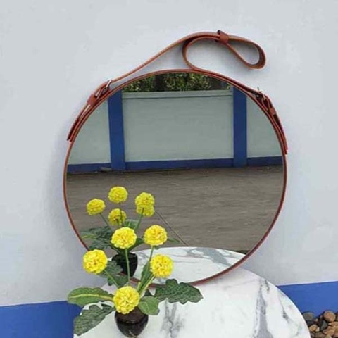 Gương Treo Dây Da Không Đèn D60, Sản Phẩm Chất Lượng, Giá Rẻ