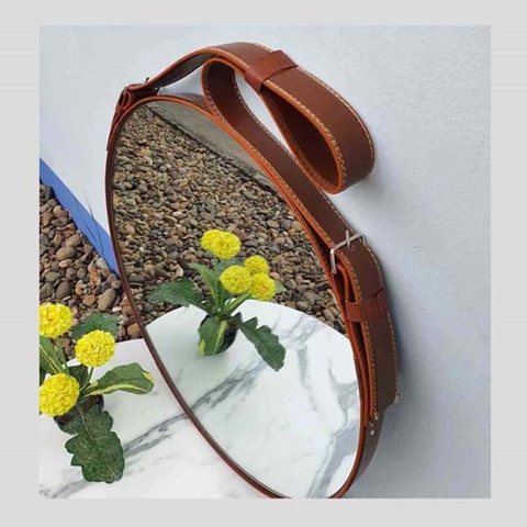 Gương Treo Tường Dây Da D50, Chất Lượng Cao, Giá Ưu Đãi