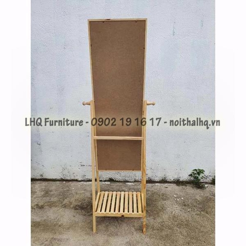 Gương Soi Toàn Thân Khung Gỗ Thông 48x158cm – Thiết Kế Tiện Dụng, Thẩm Mỹ Và Đa Năng Cho Mọi Không Gian