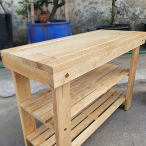 Kệ giày ngồi, Gỗ tự nhiên, chất lượng cao, giao hàng toàn quốc, cam kết sản phẩm giống ảnh