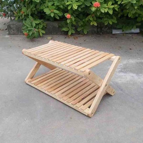 Kệ Để Giày Dép Chữ X 2 Tầng Gỗ Tự Nhiên: Sự Kết Hòa Hoàn Hảo Giữa Tiện Ích Và Thẩm Mỹ