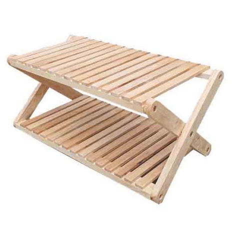 Kệ Để Giày Dép Hồi X 2 Tầng - Gỗ Tự Nhiên - Tháo Lắp Tiện Lợi - Giá Rẻ
