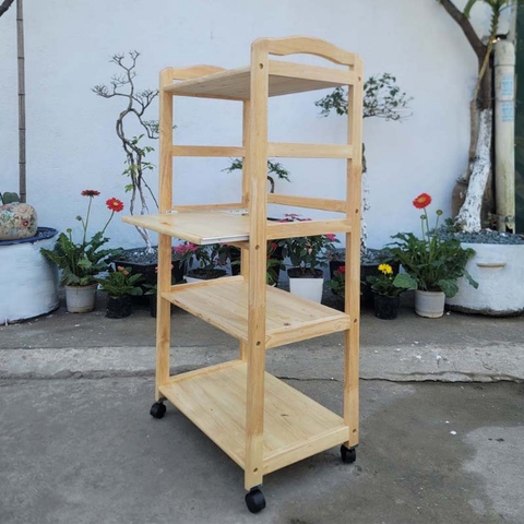 Kệ vi sóng có ray kéo 4 tầng: Sự lựa chọn hoàn hảo cho nhà bếp của bạn