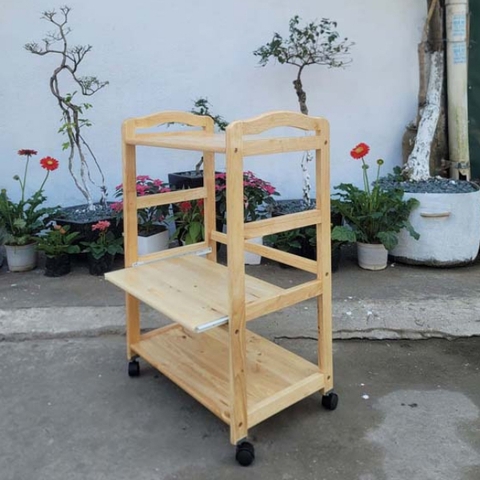 Kệ vi sóng có ray kéo 3 tầng, Sự lựa chọn hoàn hảo cho không gian bếp của bạn.