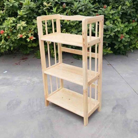Kệ Sách 3 Tầng Rộng 65cm, Gỗ Tự Nhiên, Chất Lượng Cao, Giá Rẻ, Bán Chạy Nhất