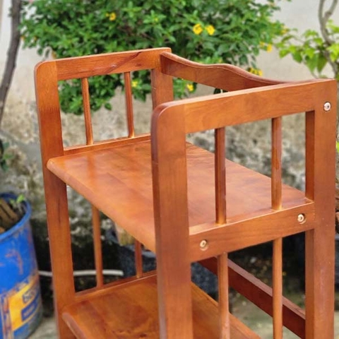 Kệ sách 4 tầng rộng 40cm, Gỗ cao su, Hoàn thiện kỹ, Đã tẩm xấy, Bảo hành mối mọt