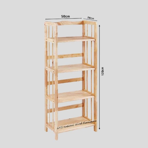 Kệ sách 4 tầng rộng 50cm, Gỗ tự nhiên, Thương hiệu Noithatlhq, Chất lượng cao, Bán chạy nhất
