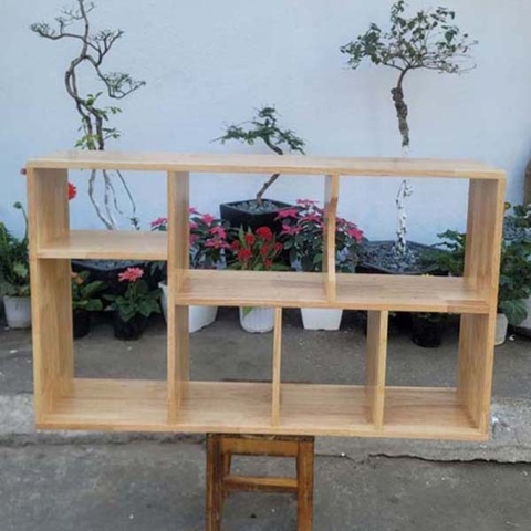 Kệ treo tường 1m, gỗ cao su loại 1, tháo ráp tiện lợi