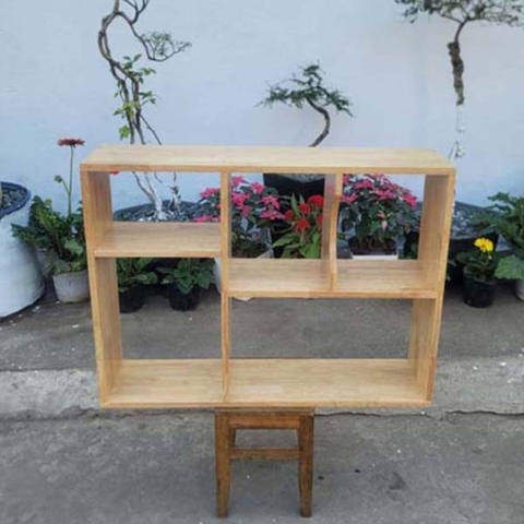 Kệ Treo Tường 80, Gỗ Cao Su Ván AA Dày 1.8cm