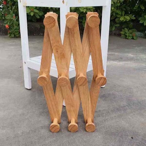 Móc treo quần áo gỗ gắn tường số 2, có 10 núm treo, gỗ tự nhiên, giá rẻ tại LHQ Furniture