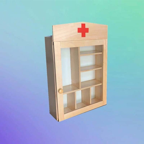 Tủ Thuốc Gia Đình Cỡ Lớn Bằng Gỗ Thông Tự Nhiên – Sự Lựa Chọn Hoàn Hảo Cho Mọi Nhà