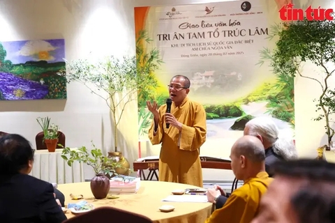 Cultural Exchange in Gratitude to the Three Patriarchs of Truc Lam at the Vietnamese Buddhist Sanctuary - Ngoa Van Hermitage - Pagoda
