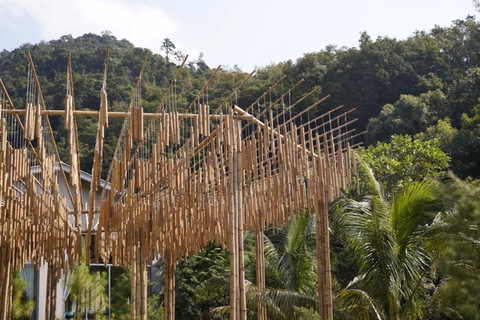 Unique bamboo artworks at Ngoa Van Zen Village