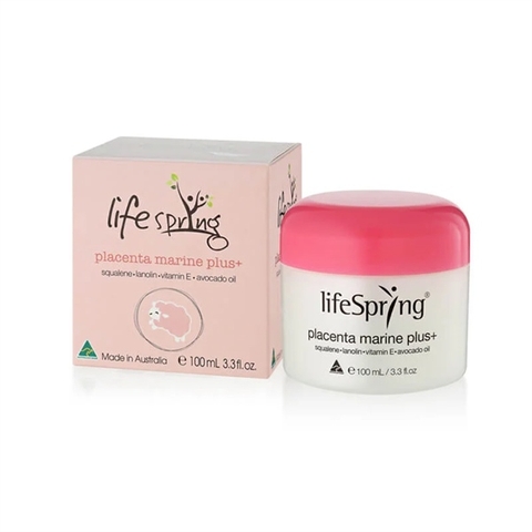Lifespring placenta marine plus + kem dưỡng da nhau thai cừu 100ml (07/26)