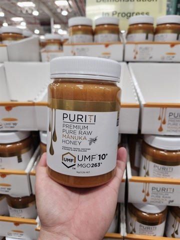 Puriti Premium Pure raw - Mật ong Manuka UMF10+ chất lượng hảo hạng đến từ NewZealand 1kg (09/28)
