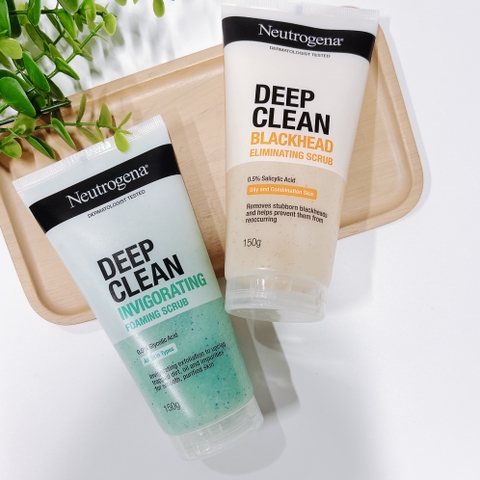 Neutrogena deep clean sữa rửa mặt tẩy tế bào chết có hạt 150g (2027)