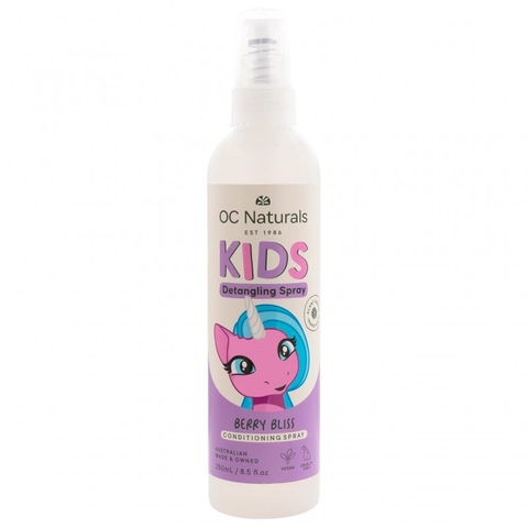 OC Naturals Kids Berry Bliss Detangling Spray xịt gỡ rối tóc cho bé nguồn gốc thực vật 250ml