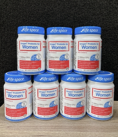 Life Space Urogen Probiotic For Women with Cranberry men vi sinh cho nữ giới hỗ trợ bàng quang 60v (11/25)