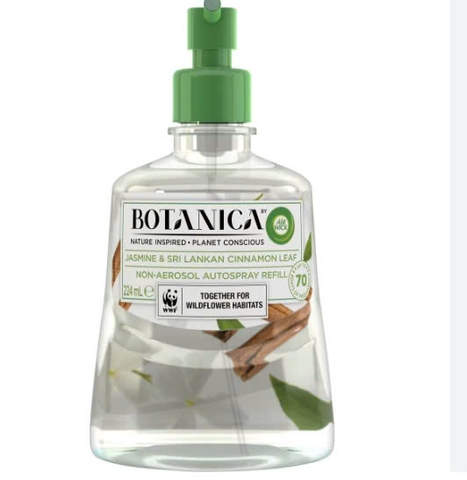 Air Wick Botanica Jasmine & Cinnamon Refill tinh dầu thay thế mùi hoa lài quế 224ml