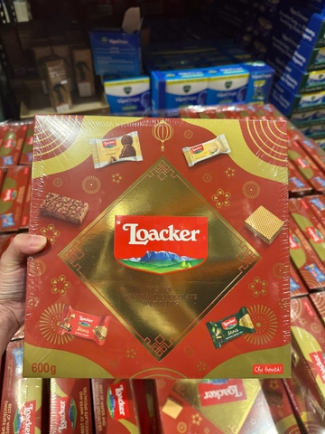 Loacker best of wafer and chocolate specialties hộp bánh xốp Loacker 66pc 600g (11/25) [hộp móp]
