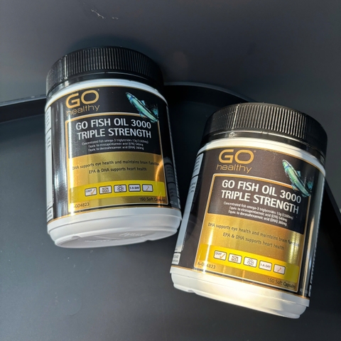 Go healthy fish oil 3000 triple strength dầu cá hàm lượng gấp 3 150v (11/26)
