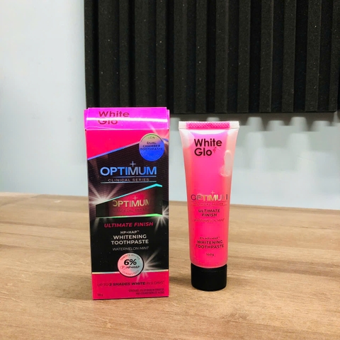 White Glo Optimum whitening toothpaste kem đánh răng làm trắng răng hương dưa hấu 100g (05/28)