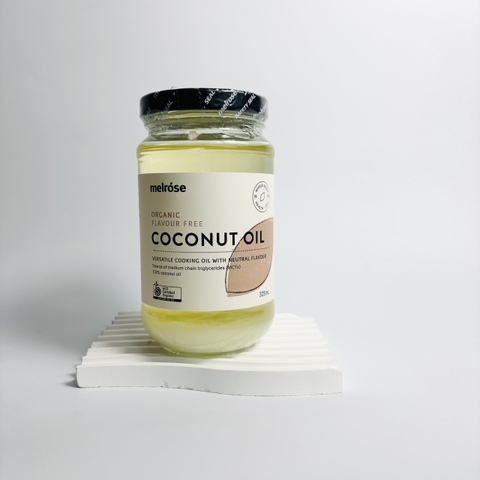 Melrose Organic Flavour Free Coconut Oil dầu dừa hữu cơ không hương vị thích hợp cho nấu ăn 325ml (09/29)
