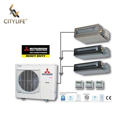 Combo điều hòa cho căn hộ 2 phòng ngủ: Hệ Mini KX: PK & 2 PN âm trần nối ống gió