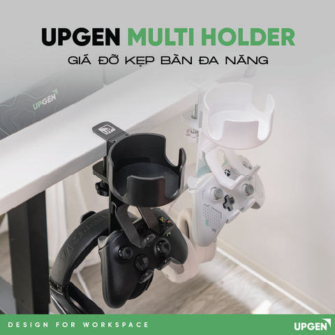 UPGEN Multi Holder – Giá Đỡ Kẹp Bàn Đa Năng 4 Trong 1: Tối Ưu Hóa Không Gian Làm Việc Và Giải Trí