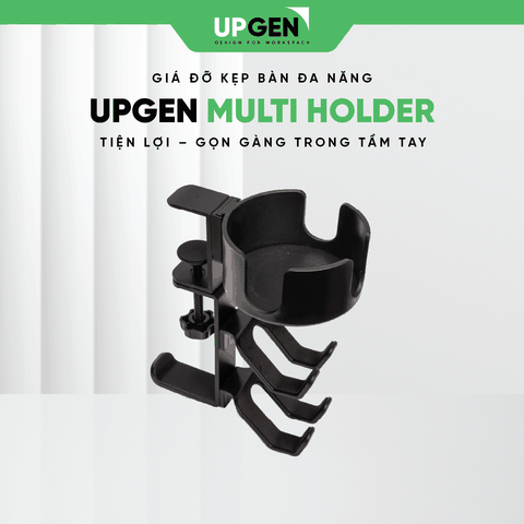 UPGEN Multi Holder – Giá Đỡ Kẹp Bàn Đa Năng 4 Trong 1: Tối Ưu Hóa Không Gian Làm Việc Và Giải Trí