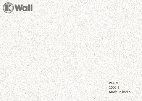 Giấy dán tường màu trắng nhập khẩu Hàn Quốc Plain 1000-2