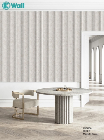 Giấy dán tường vân dọc Hàn Quốc Aurora 4003