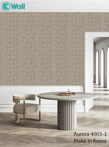 Giấy dán tường vân dọc Hàn Quốc Aurora 4003