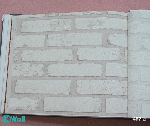 Giấy dán tường giả gạch Hàn Quốc Basic+ 497-2
