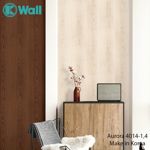 Giấy dán tường vân gỗ Hàn Quốc Aurora 4014