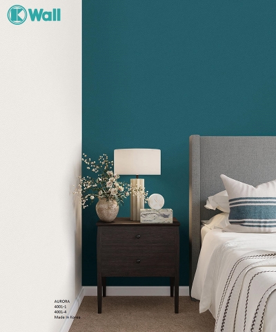 Giấy dán tường một màu Hàn Quốc Aurora 4001
