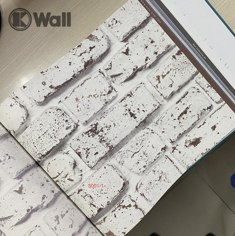 Giấy dán tường giả gạch The View 3001