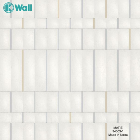 Giấy dán tường vân dọc phòng khách Hàn Quốc Matie 34503