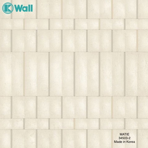 Giấy dán tường vân dọc phòng khách Hàn Quốc Matie 34503