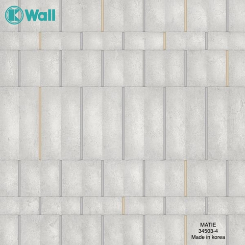 Giấy dán tường vân dọc phòng khách Hàn Quốc Matie 34503