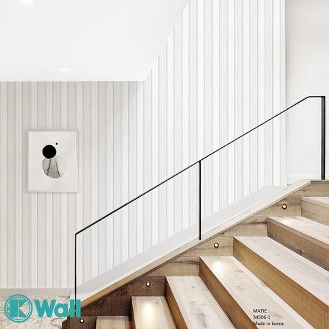 Giấy dán tường vân dọc Hàn Quốc Matie 34506