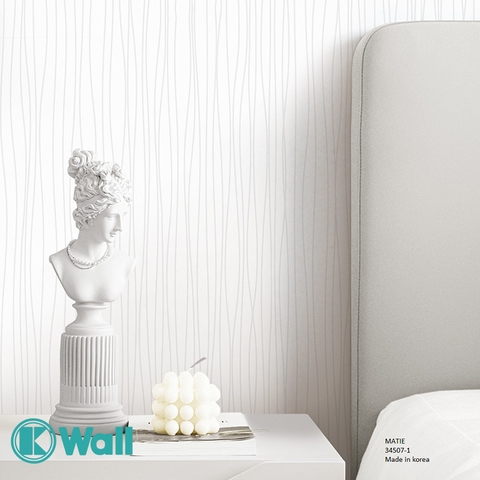 Giấy dán tường vân dọc Hàn Quốc Matie 34507