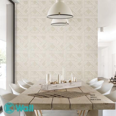 Giấy dán tường phòng khách Hàn Quốc Matie 34512