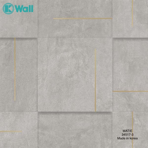 Giấy dán tường vân kẻ Hàn Quốc Matie 34517